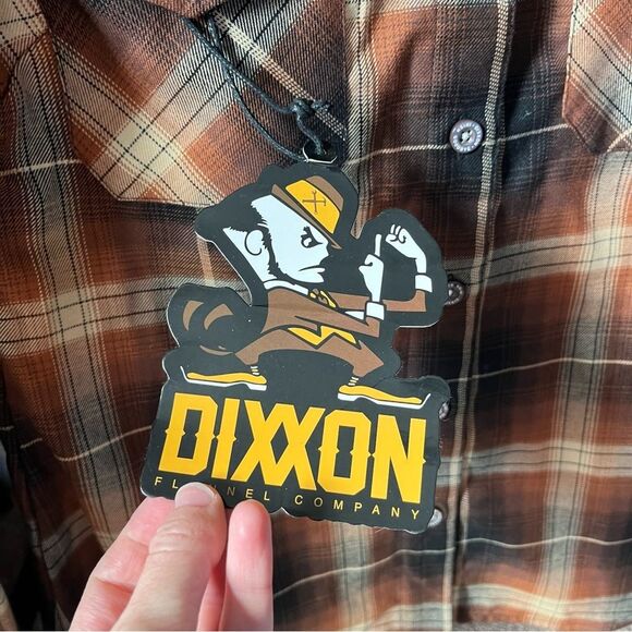 Dixxon Women's Small The Irish Goodbye Flan.nel Button-down NWT - Picture 4 of 9